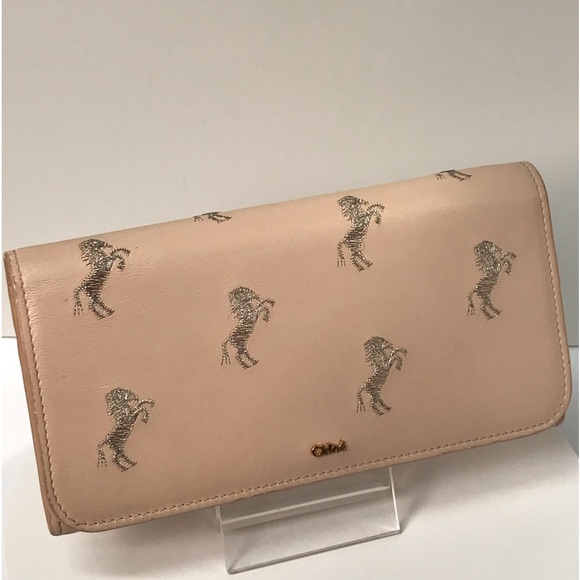 Chloé Rare Horse Embroidered Leather Continental Wallet 😍🐴❤️ - Picture 14 of 17
